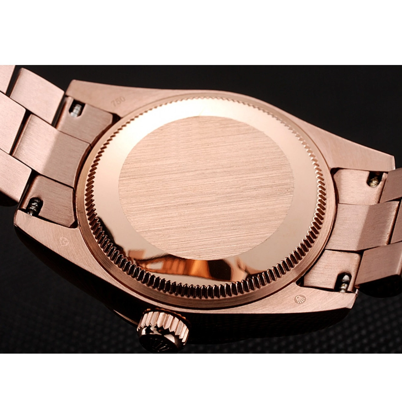 MiroTime 0710 Swiss Rolex DateJust Rose Gold Dial Diamond Case Rose Gold Bracelet 1453977